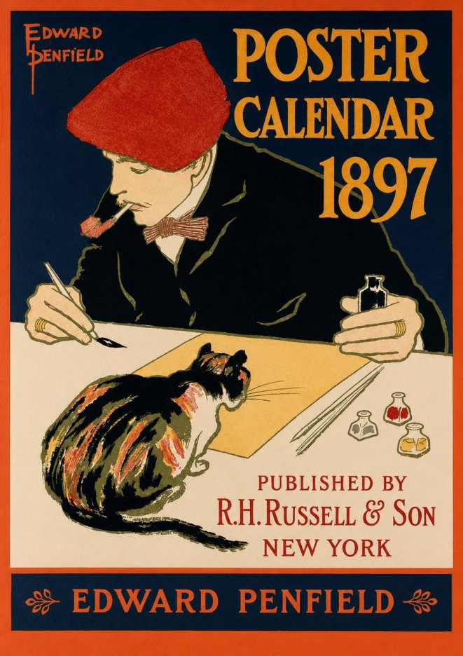Edward Penfield Poster Calendar 1897 No2 - Juliste