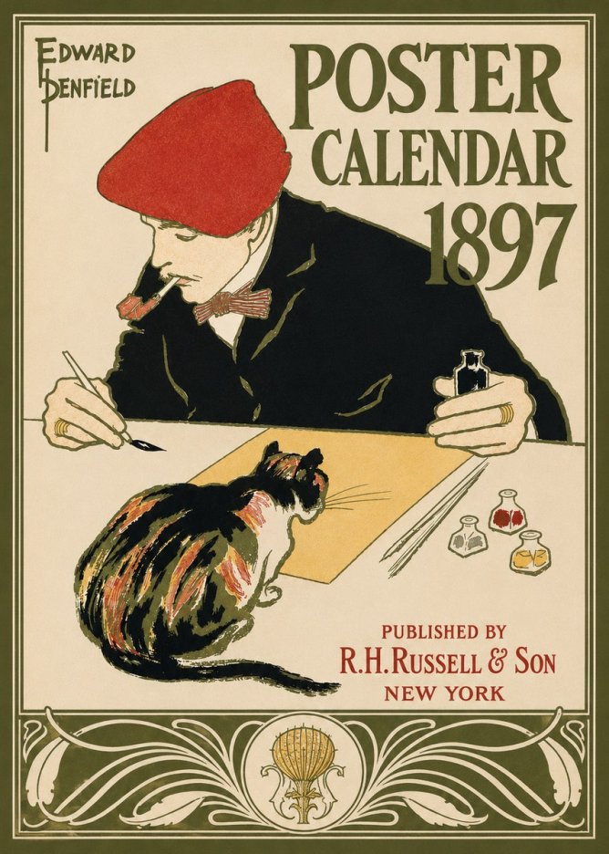 Edward Penfield Poster Calendar 1897 No3 - Juliste