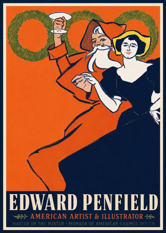 Edward Penfield Christmas. Cheer No2 - Juliste