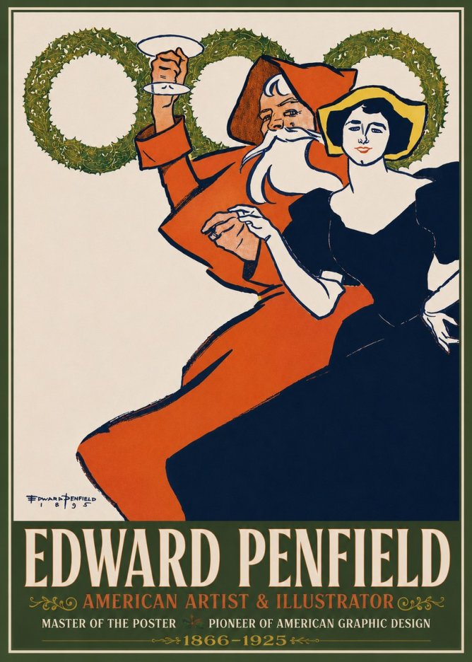 Edward Penfield Christmas. Cheer No3 - Juliste