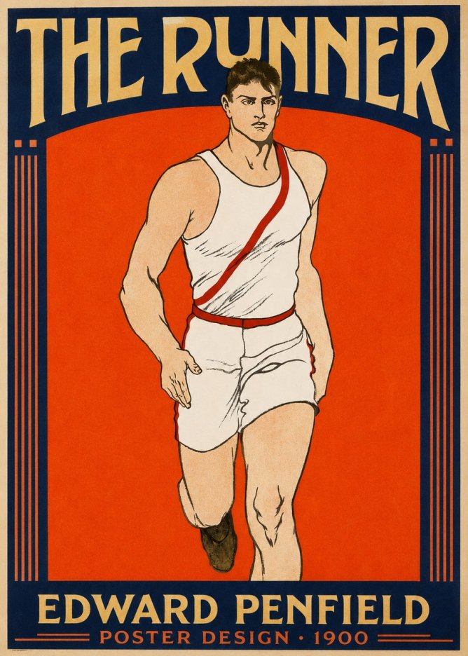 Edward Penfield The Runner No2 - Juliste