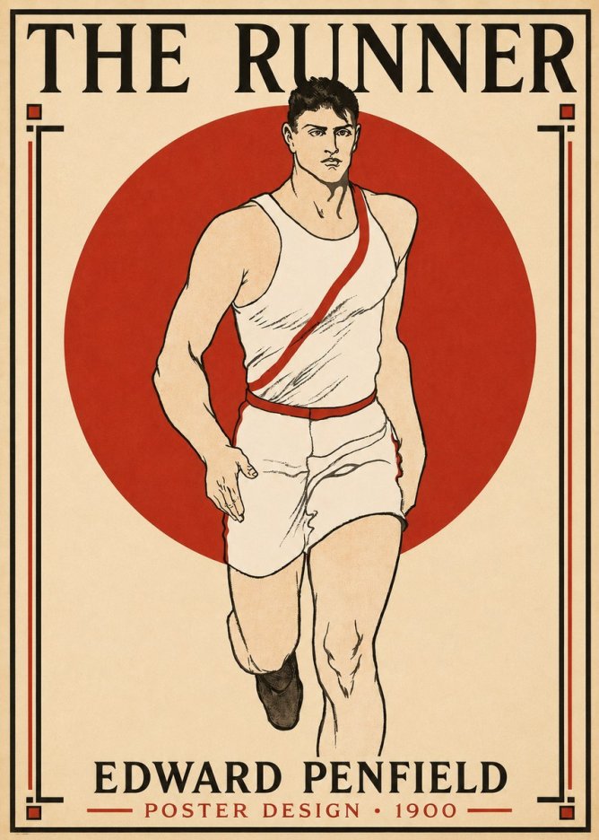 Edward Penfield The Runner No3 - Juliste