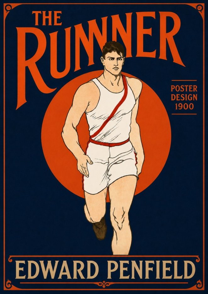 Edward Penfield The Runner No4 - Juliste