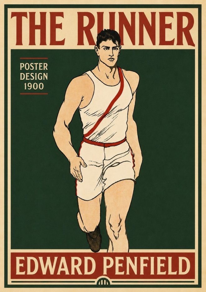 Edward Penfield The Runner No5 - Juliste