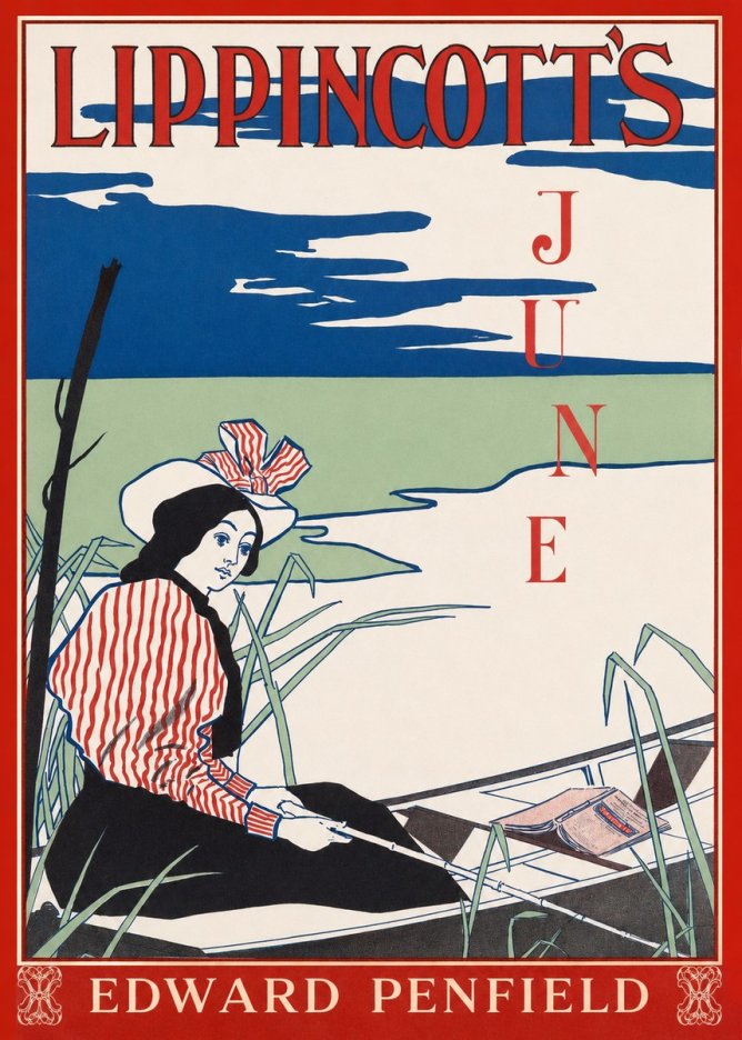 Edward Penfield Lippincott's June No1 - Juliste