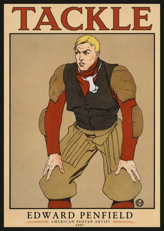 Edward Penfield Tackle No1 - Juliste