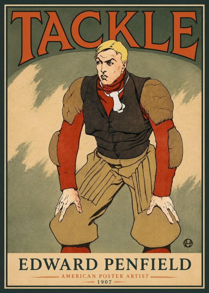 Edward Penfield Tackle No3 - Juliste