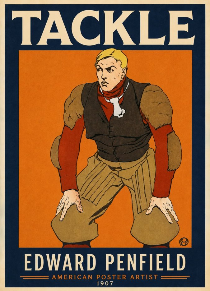 Edward Penfield Tackle No4 - Juliste