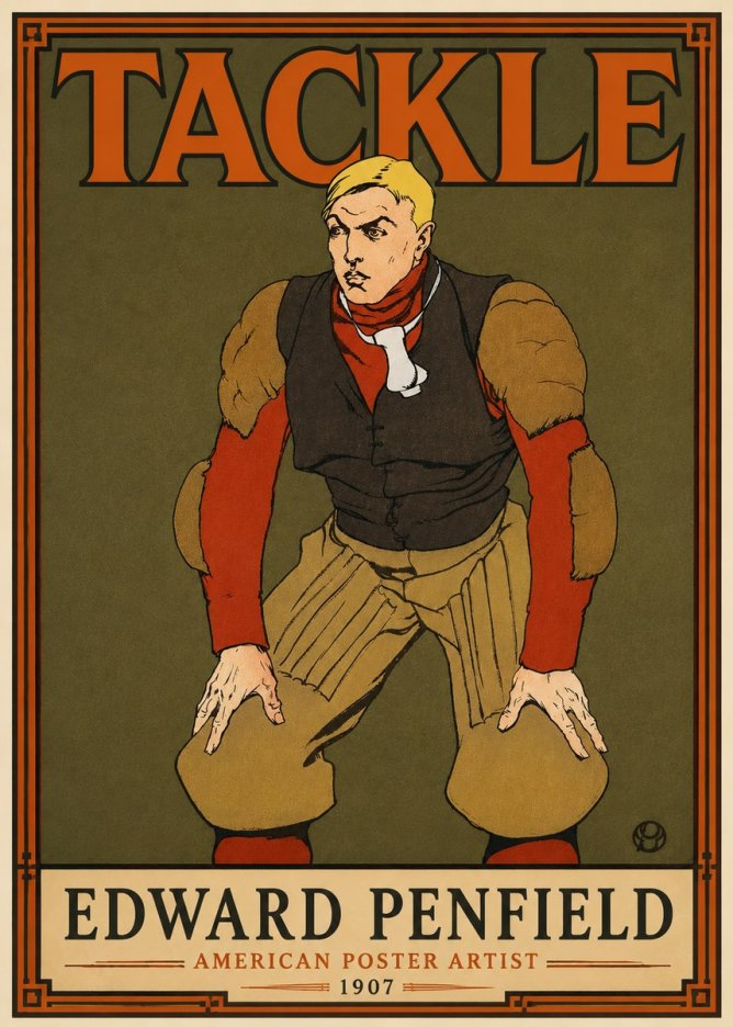 Edward Penfield Tackle No5 - Juliste