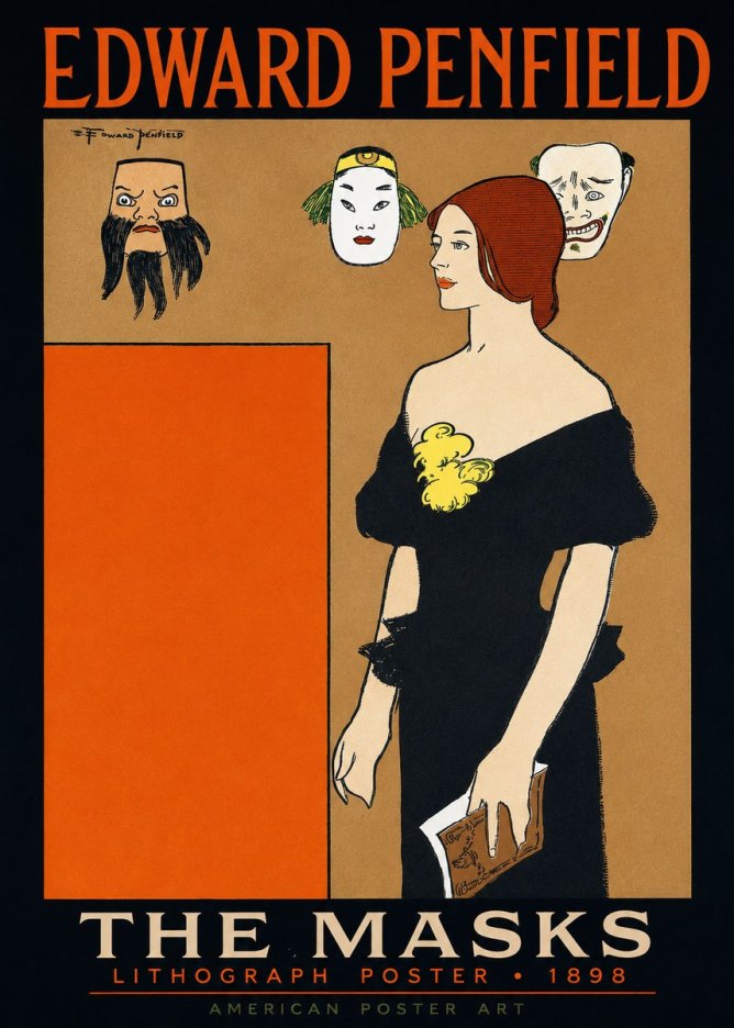 Edward Penfield The Masks No3 - Juliste