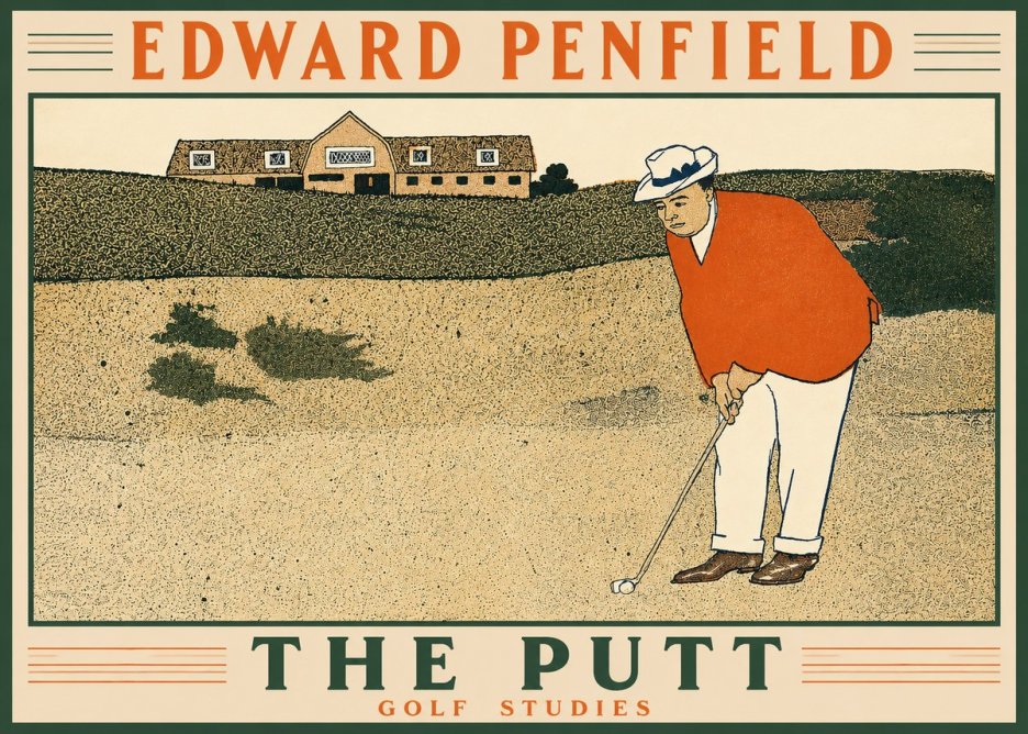 Edward Penfield The Putt No2 - Juliste