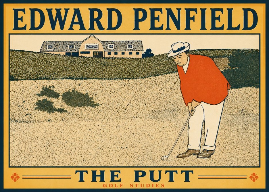 Edward Penfield The Putt No6 - Juliste