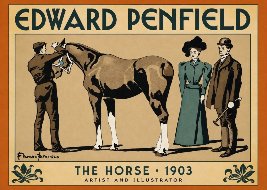 Edward Penfield The Horse No2 - Juliste