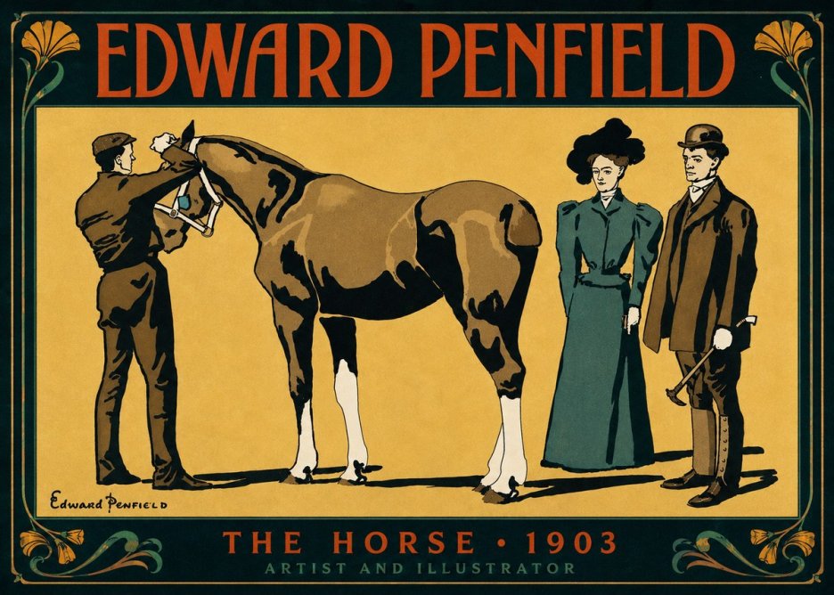 Edward Penfield The Horse No4 - Juliste