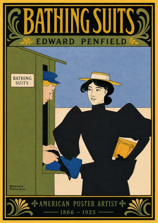 Edward Penfield Bathing Suits No5 - Juliste