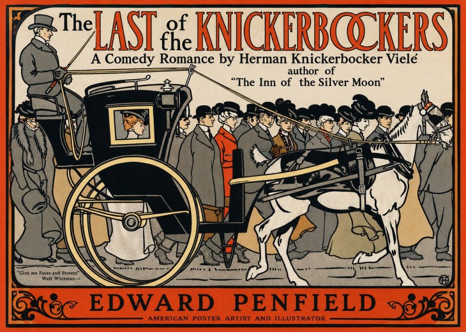 Edward Penfield The Last of the Knickerbockers No2 - Juliste