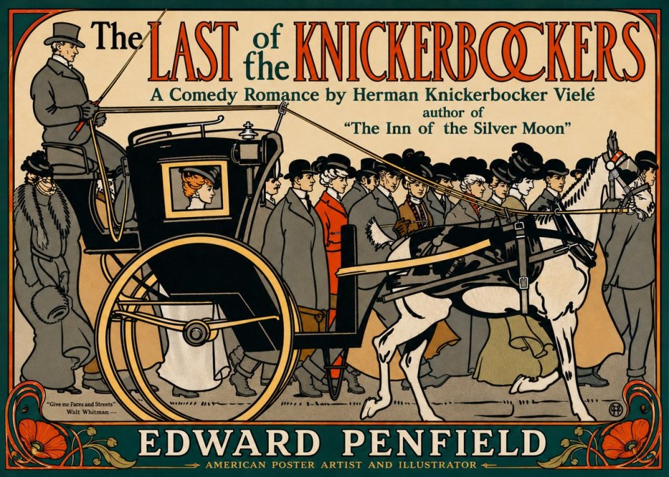 Edward Penfield The Last of the Knickerbockers No6 - Juliste