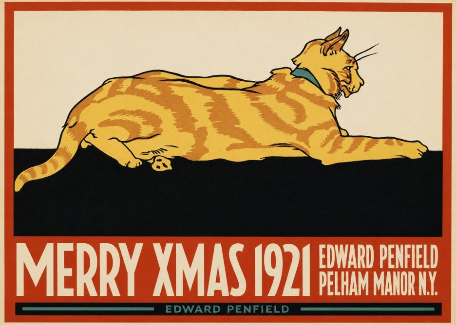 Edward Penfield Merry Xmas 1921 No2 - Juliste