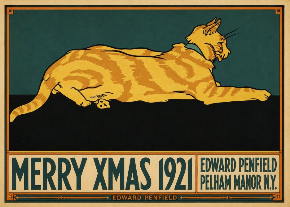 Edward Penfield Merry Xmas 1921 No3 - Juliste