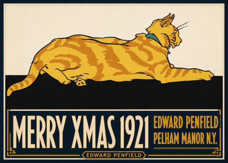 Edward Penfield Merry Xmas 1921 No4 - Juliste