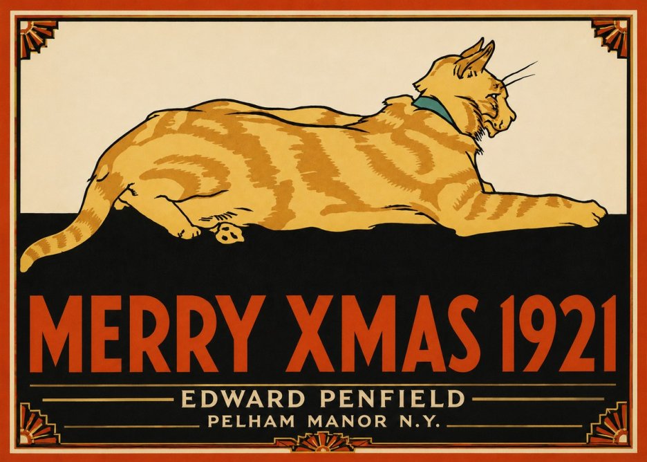 Edward Penfield Merry Xmas 1921 No5 - Juliste