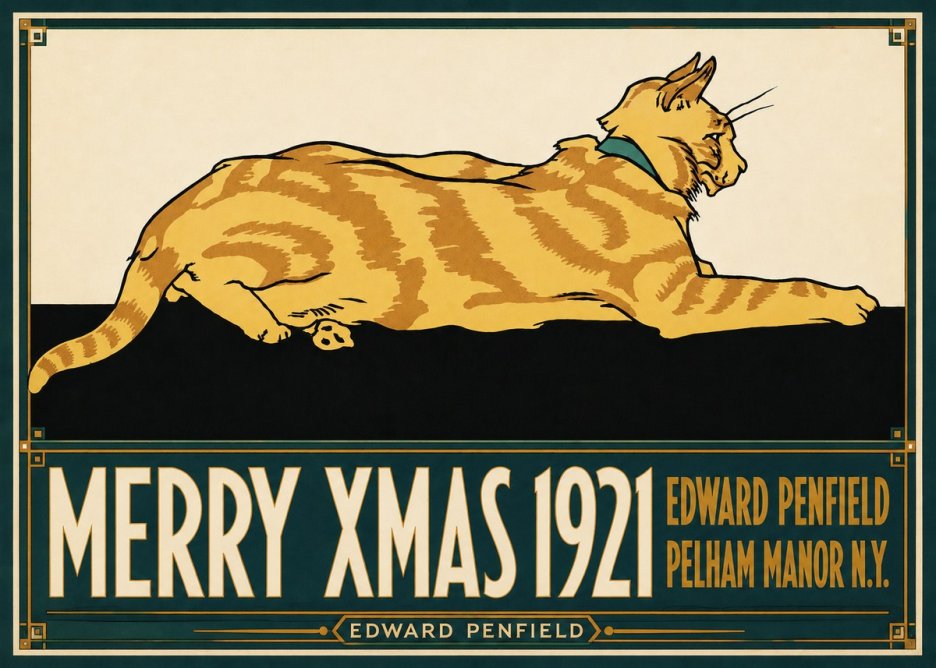 Edward Penfield Merry Xmas 1921 No6 - Juliste