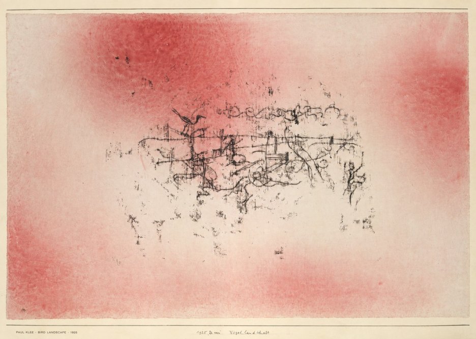 Paul Klee Bird Landscape No6 - Juliste
