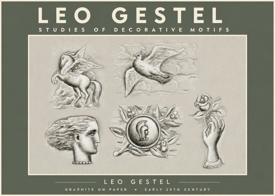 Leo Gestel Studies of Decorative Motifs No2 - Juliste