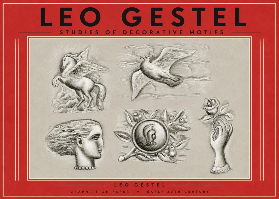 Leo Gestel Studies of Decorative Motifs No4 - Juliste