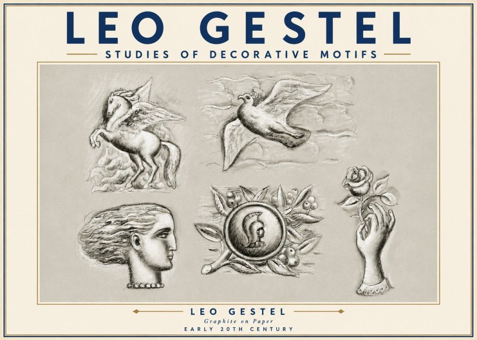 Leo Gestel Studies of Decorative Motifs No6 - Juliste