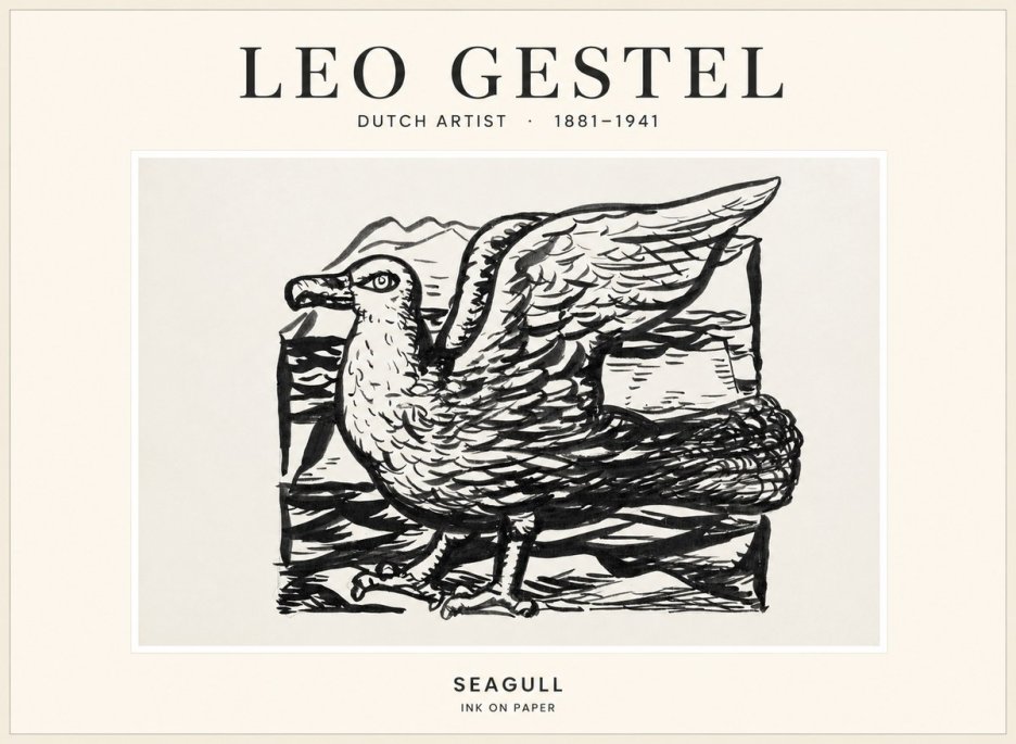 Leo Gestel Seagull No1 - Juliste