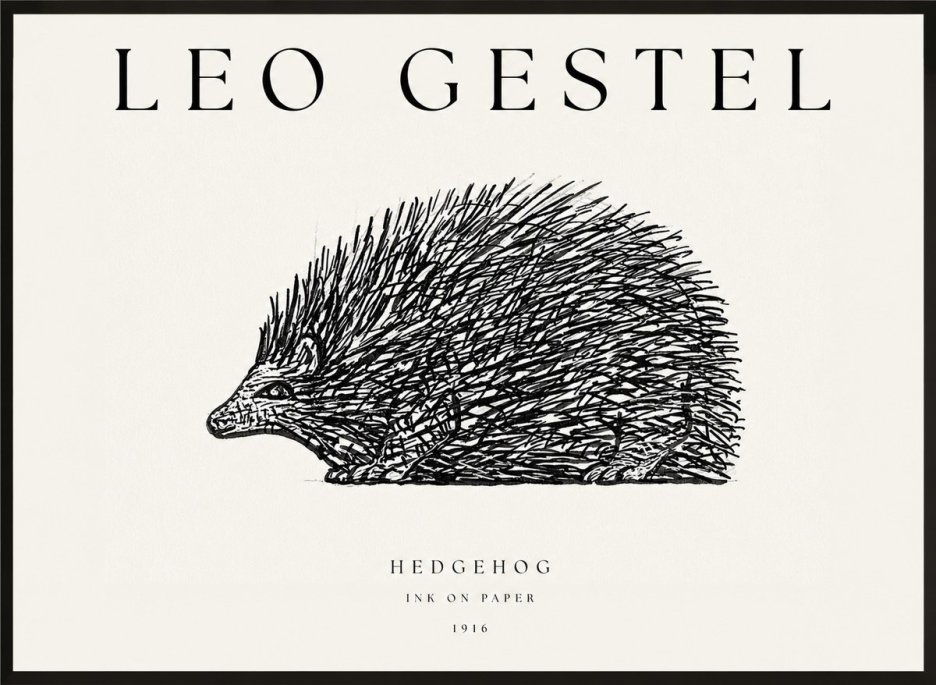 Leo Gestel Hedgehog No1 - Juliste