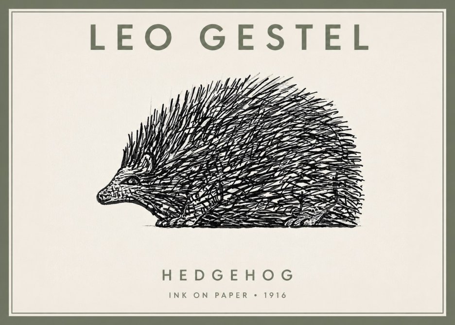 Leo Gestel Hedgehog No2 - Juliste