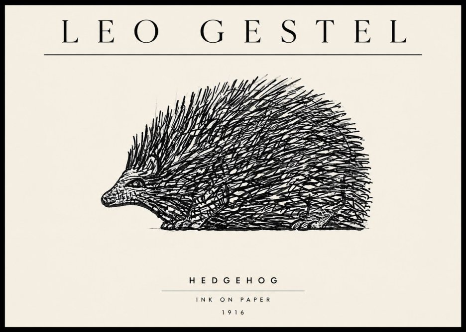 Leo Gestel Hedgehog No3 - Juliste