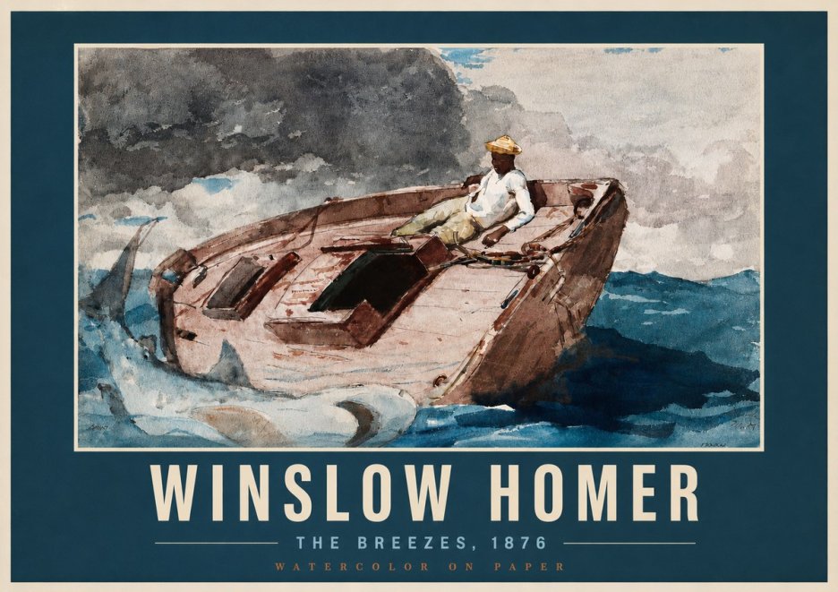 Winslow Homer The Breezes No2 - Juliste