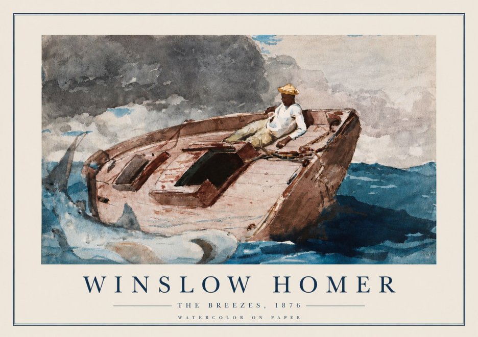 Winslow Homer The Breezes No3 - Juliste