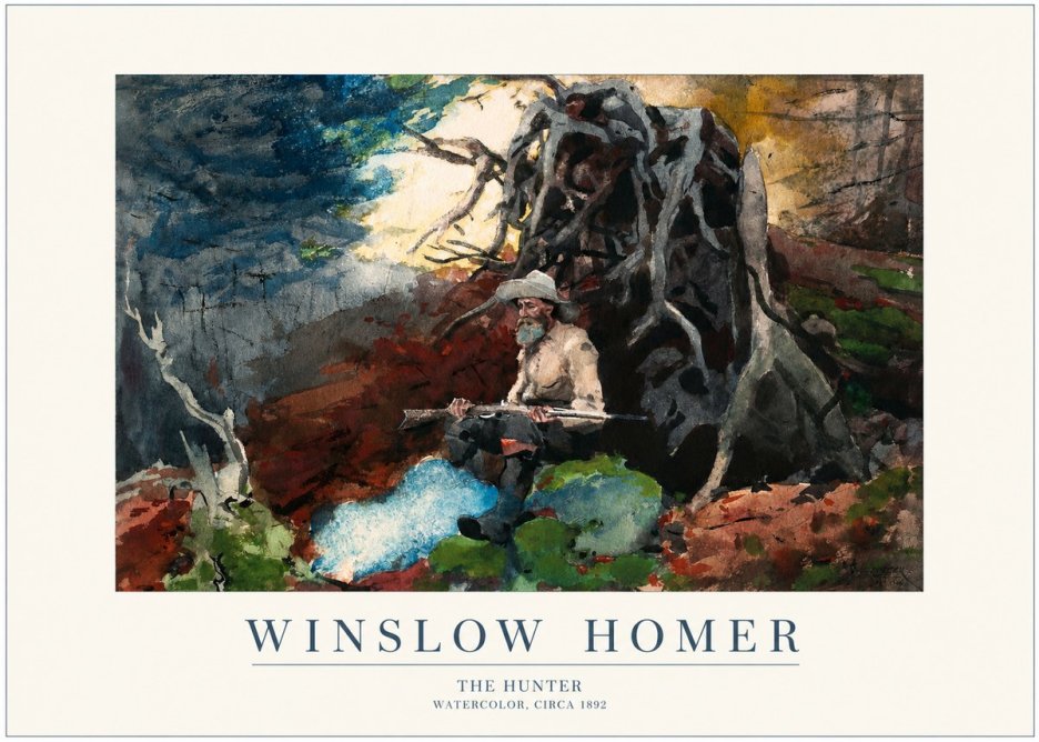 Winslow Homer The Hunter No1 - Juliste