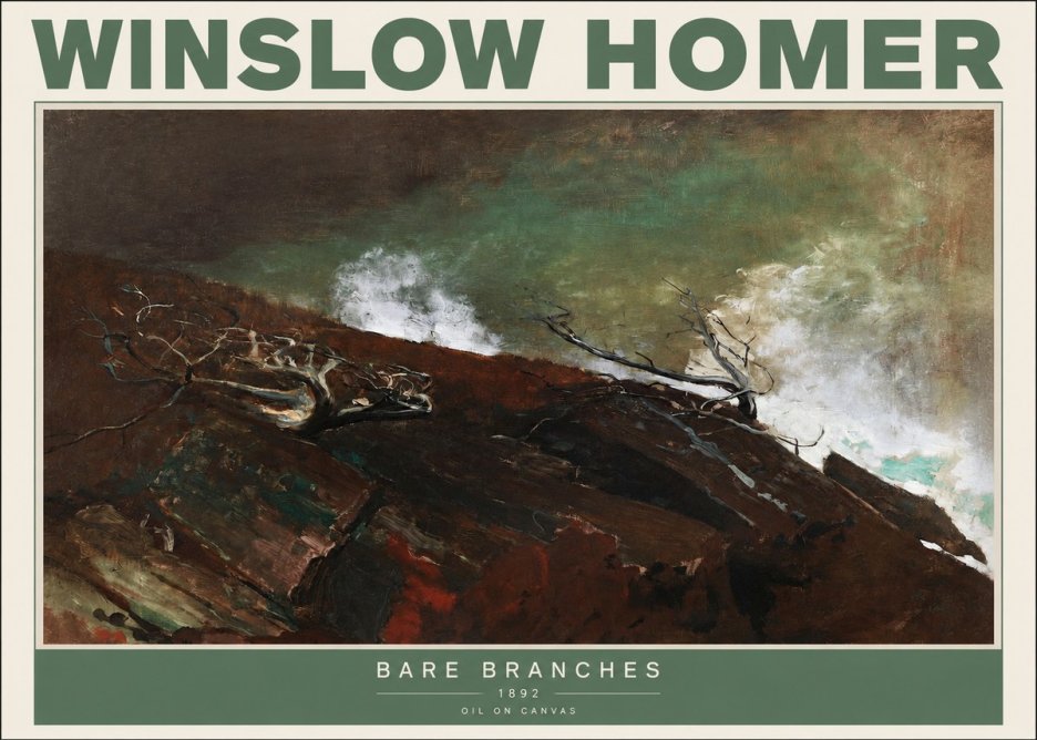 Winslow Homer Bare Branches, 1892 No2 - Juliste