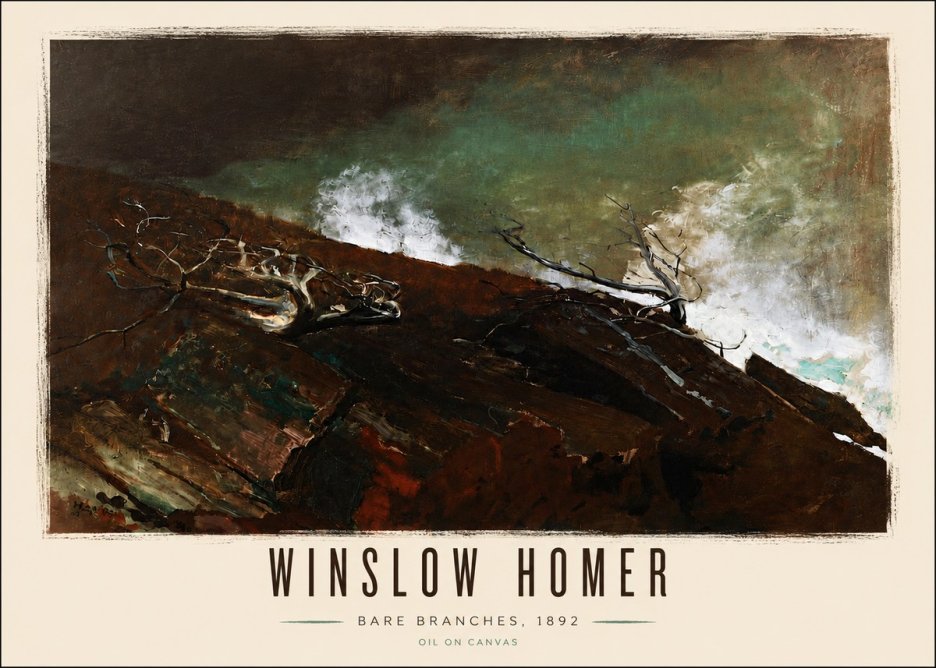 Winslow Homer Bare Branches, 1892 No6 - Juliste