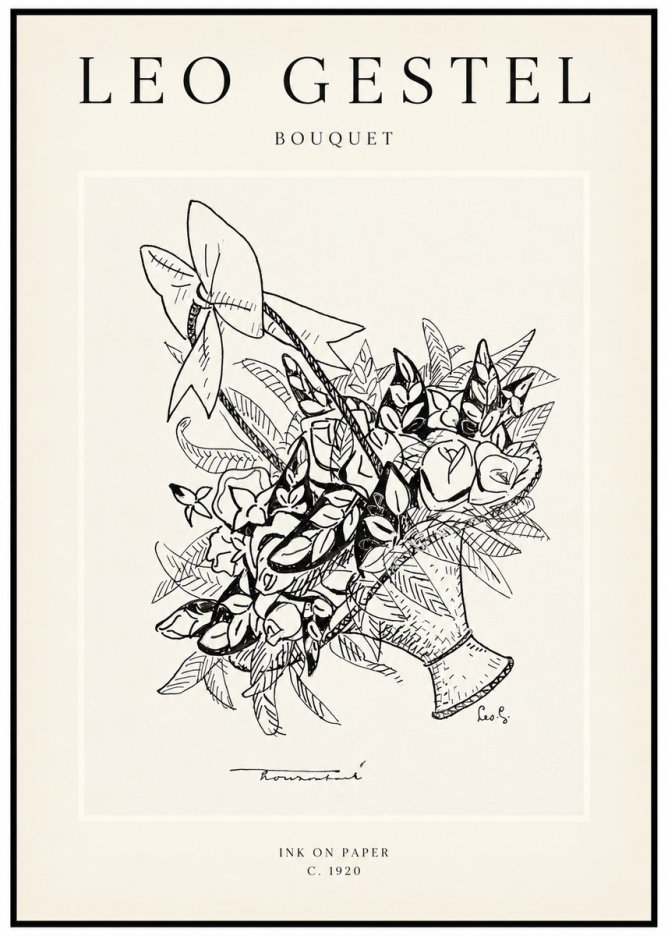 Leo Gestel Bouquet No1 - Juliste