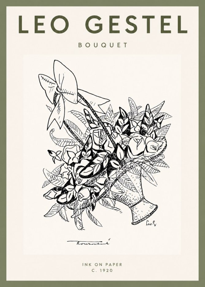 Leo Gestel Bouquet No2 - Juliste