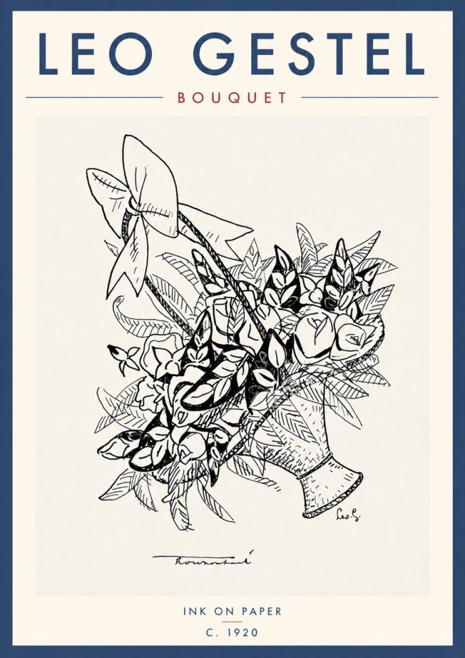 Leo Gestel Bouquet No5 - Juliste