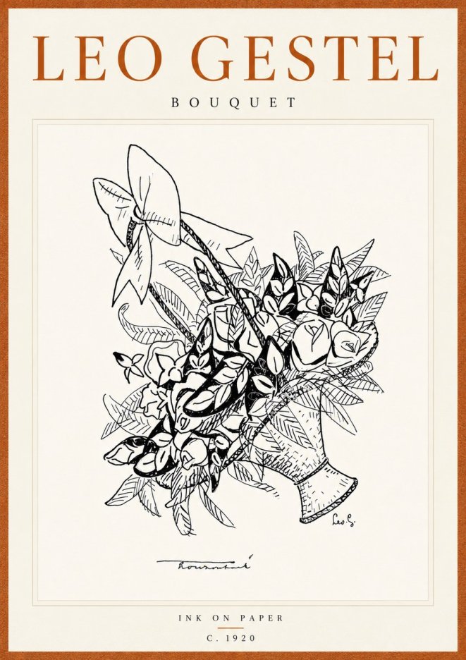 Leo Gestel Bouquet No6 - Juliste