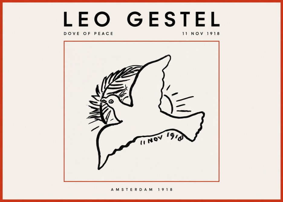 Leo Gestel Dove of Peace No2 - Juliste