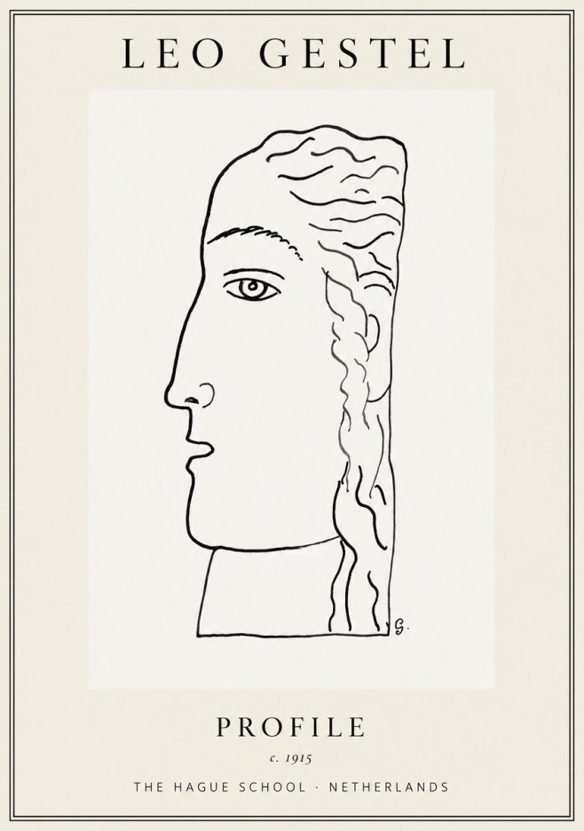 Leo Gestel Profile No1 - Juliste