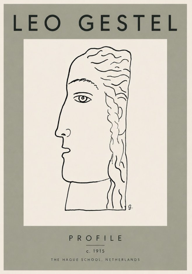 Leo Gestel Profile No3 - Juliste