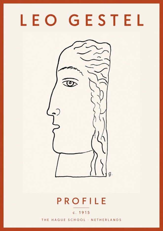 Leo Gestel Profile No4 - Juliste