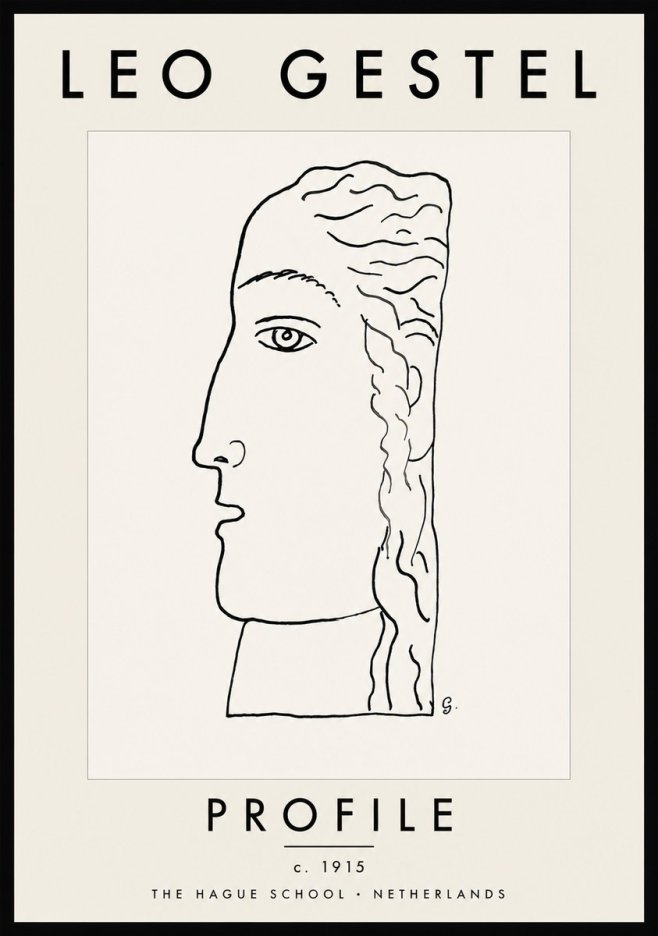 Leo Gestel Profile No5 - Juliste