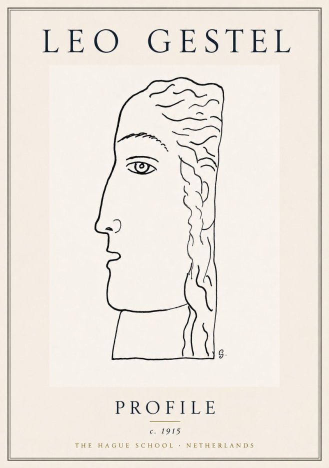 Leo Gestel Profile No6 - Juliste