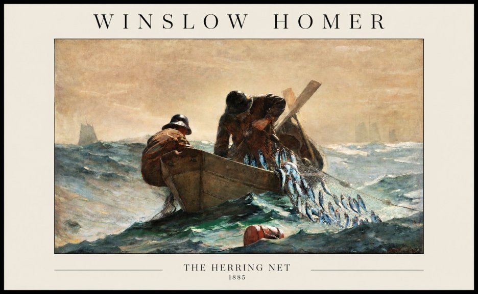 Winslow Homer The Herring Net I No1 - Juliste
